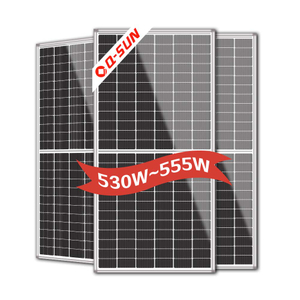 Complete Home Solar Energy Panels Mono Perc Half Cut 555w Bifacial